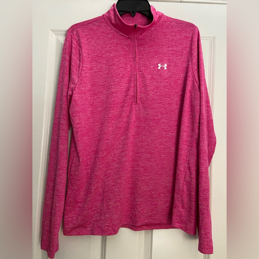 Under Armour Fuchsia Quarter-Zip Pullover